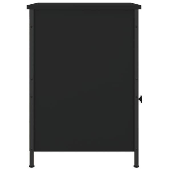 vidaXL Sängbord 2 st svart 40x42x60 cm konstruerat trä