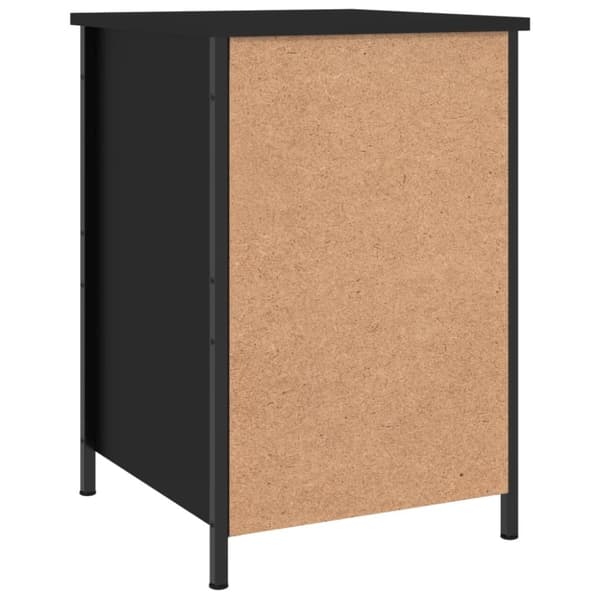 vidaXL Sängbord 2 st svart 40x42x60 cm konstruerat trä