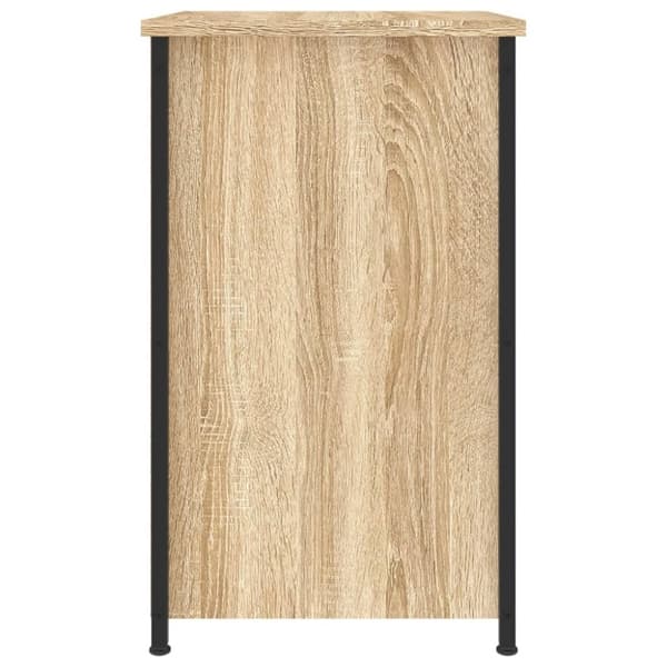 vidaXL sengeborde 2 stk. 40x36x60 cm konstrueret træ sonoma-eg