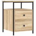 Pikkukuva 4 / 11: vidaXL Yöpöydät 2 kpl Sonoma-tammi 44x45x60 cm tekninen puu