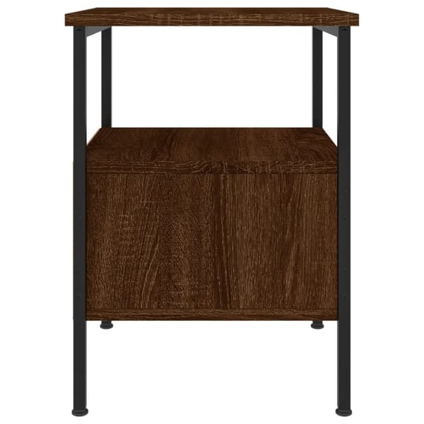 vidaXL Yöpöydät 2 kpl ruskea tammi 34x36x50 cm tekninen puu
