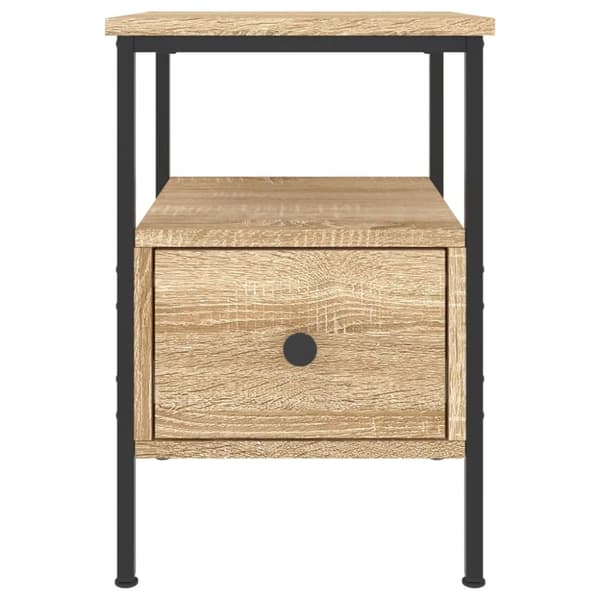 vidaXL Sängbord 2 st sonoma-ek 34x36x50 cm konstruerat trä