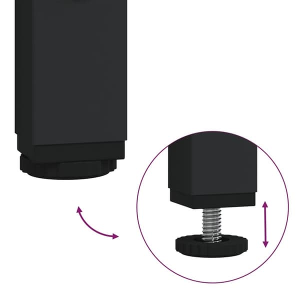 vidaXL sengeborde 2 stk. 40x42x56 cm konstrueret træ brunt egetræ