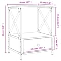 Pikkukuva 10 / 11: vidaXL Yöpöydät 2 kpl savutammi 50x41x65 cm tekninen puu