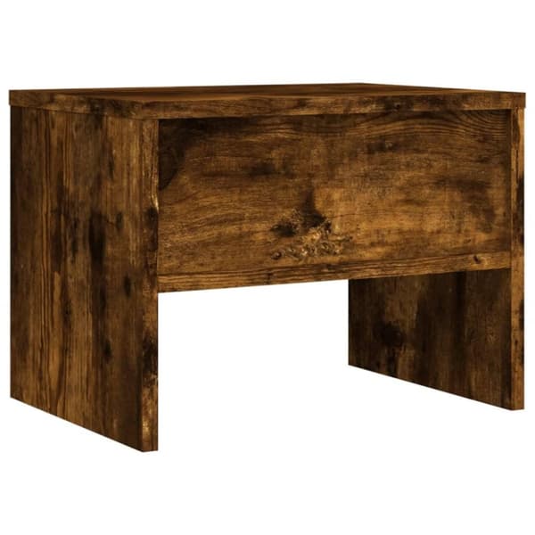 vidaXL Nattbord røkt eik 40x30x30 cm konstruert tre