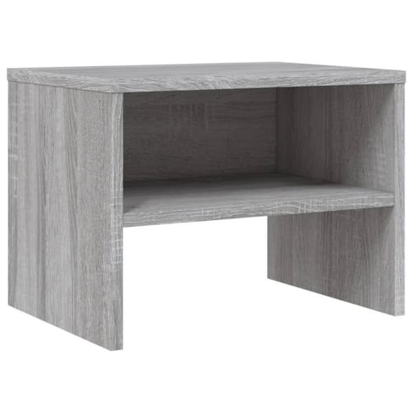 vidaXL Yöpöydät 2 kpl harmaa sonoma 40x30x30 cm tekninen puu