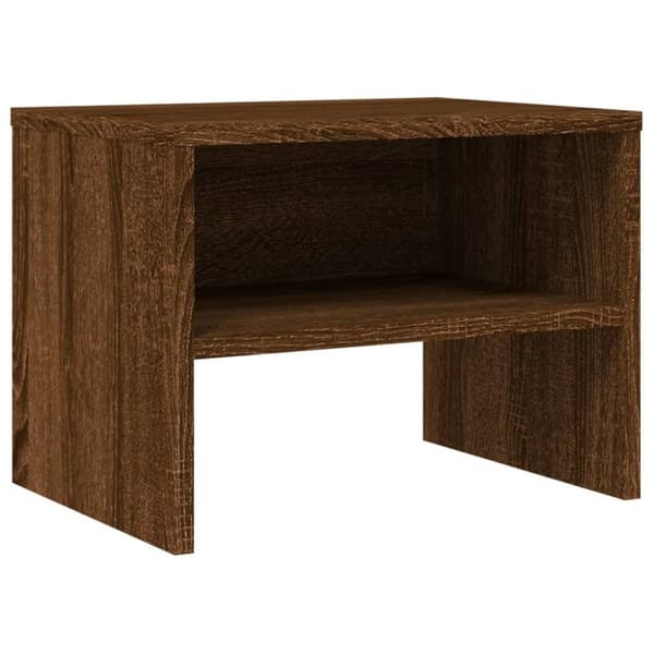 vidaXL Yöpöytä ruskea tammi 40x30x30 cm tekninen puu