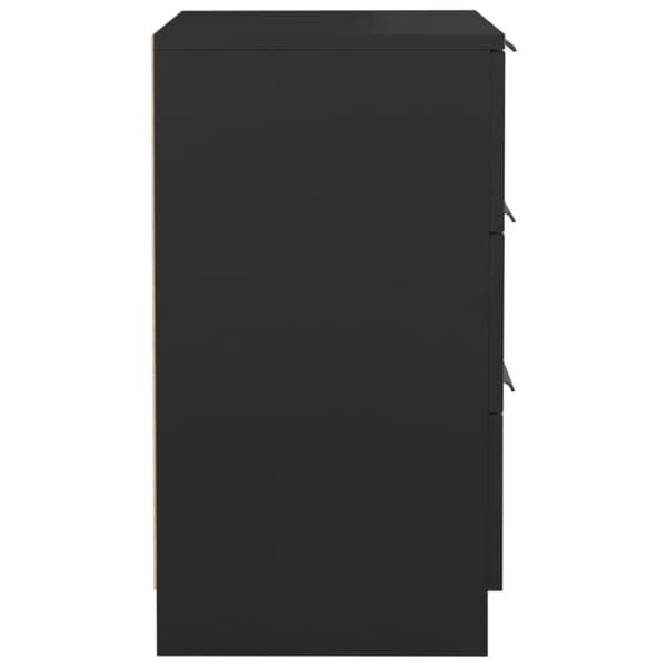 vidaXL sengeborde 2 stk. 40x36x65 cm sort