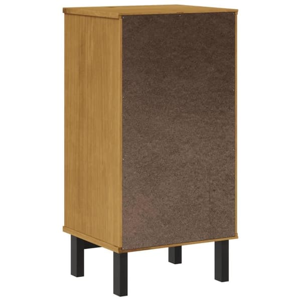vidaXL sengebord FLAM 40x35x80 cm massivt fyrretræ