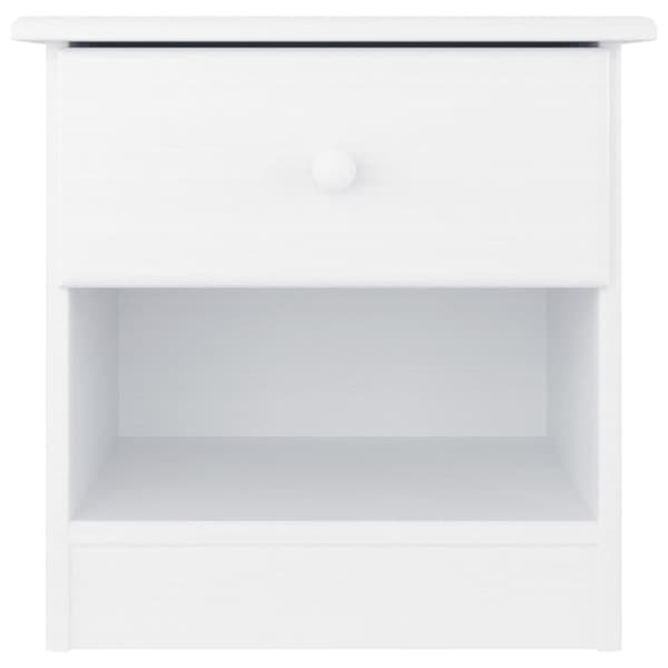 vidaXL Nattbord ALTA hvit 41x35x41 cm heltre furu