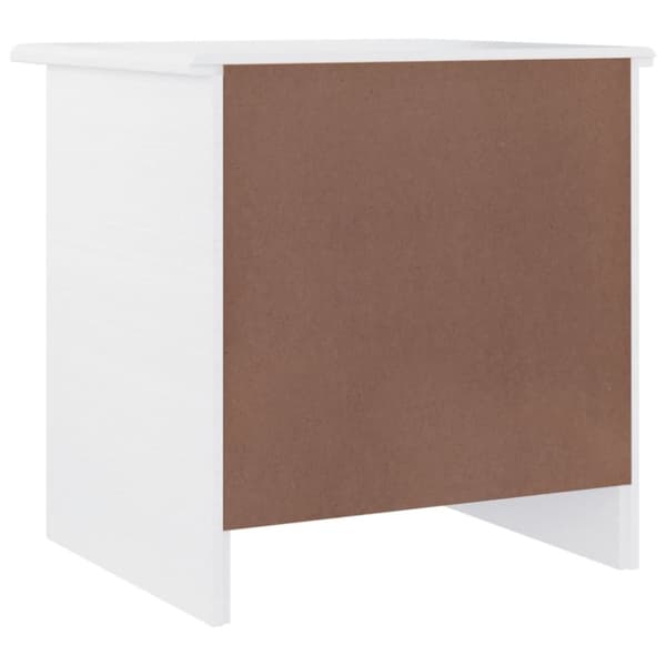 vidaXL Nattbord ALTA hvit 41x35x41 cm heltre furu