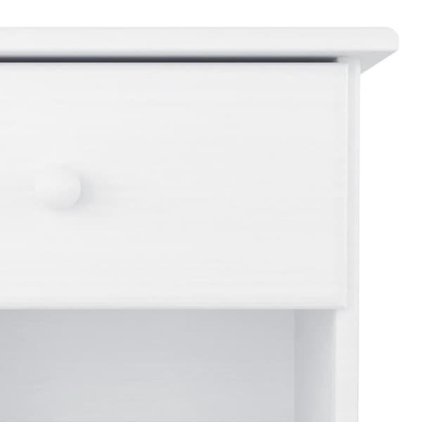 vidaXL Nattbord ALTA hvit 41x35x41 cm heltre furu