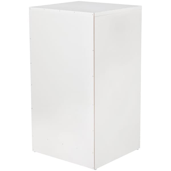Rootz træ natkonsol Moderne skænk med 3 skuffer hvid Design Natbord 37,5 x 68 x 35 cm - Ekstra højt natbord