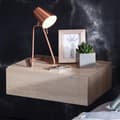 Miniatyrbillede 2 af 6: Rootz sengebord til vægmontering 46x15x30cm Sonoma sengebord træ - Væghylde med skuffe - Sengeskab vægplade til flydende boxmadrasser - Vægkonsol hæng
