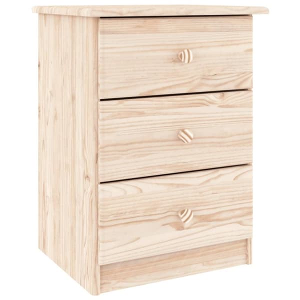 vidaXL Sängbord ALTA 41x35x55,5 cm massiv furu
