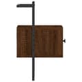 Miniatyrbilde 6 av 11: vidaXL Nattbord veggmontert 2 stk brun eik 35x30x51 cm konstruert tre