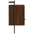 Miniatyrbilde 6 av 10: vidaXL Nattbord veggmontert brun eik 40x30x61 cm konstruert tre