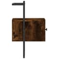Miniatyrbilde 6 av 11: vidaXL Nattbord veggmontert 2 stk røkt eik 35x30x51 cm konstruert tre