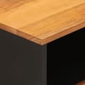Miniatyrbilde 8 av 11: vidaXL Nattbord brun og svart 50x33x60 cm heltre mango