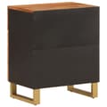 Miniatyrbilde 6 av 11: vidaXL Nattbord brun og svart 50x33x60 cm heltre mango