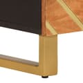 Miniatyrbillede 9 af 11: vidaXL sengebord 50x33x60 cm massivt mangotræ brun og sort