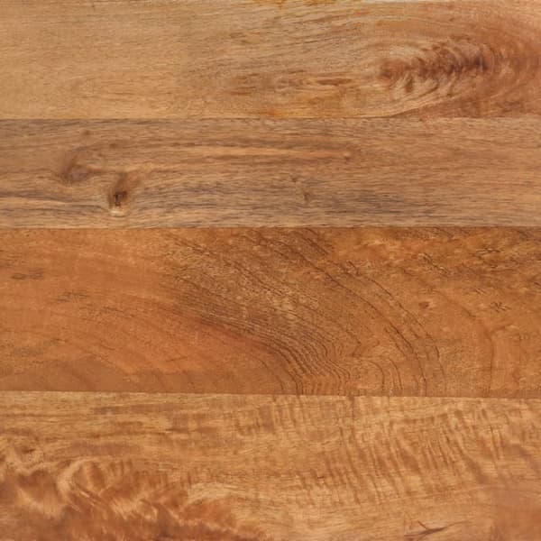 vidaXL sengebord massivt mangotræ brun og sort