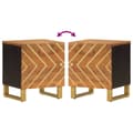 Miniatyrbilde 8 av 11: vidaXL Nattbord 2 stk brun og svart heltre mango