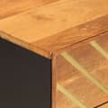 Miniatyrbilde 8 av 11: vidaXL Nattbord brun og svart 50x33x60 cm heltre mango