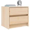 Miniatyrbillede 3 af 11: vidaXL sengeborde 2 stk. 40x31x35,5 cm massivt fyrretræ