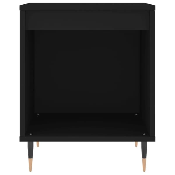 vidaXL sengebord 40x35x50 cm konstrueret træ sort