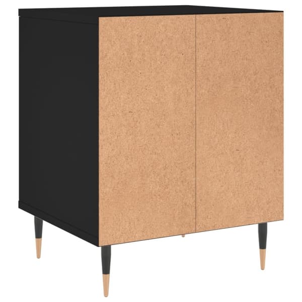 vidaXL sengebord 40x35x50 cm konstrueret træ sort