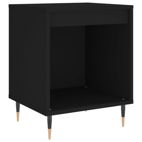 vidaXL sengebord 40x35x50 cm konstrueret træ sort