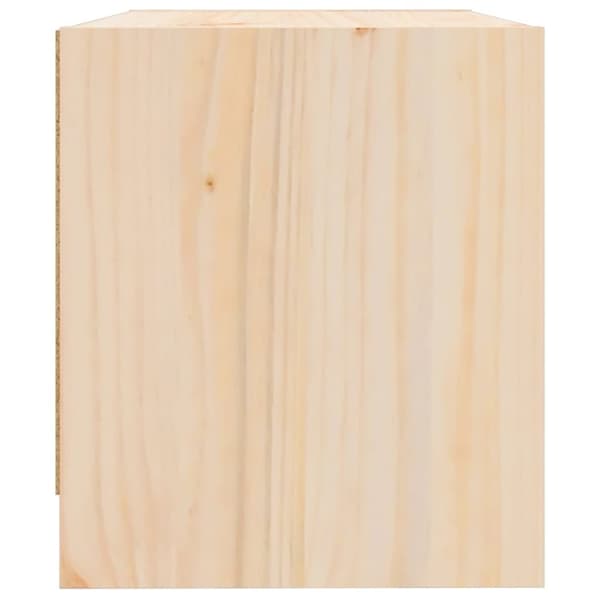vidaXL sengebord 40x31x35,5 cm massivt fyrretræ