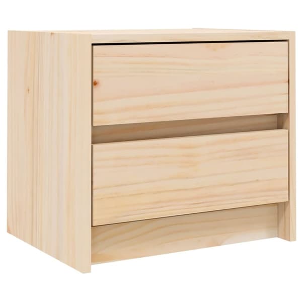 vidaXL sengebord 40x31x35,5 cm massivt fyrretræ