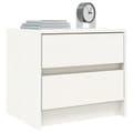 Miniatyrbilde 3 av 10: vidaXL Nattbord hvit 40x31x35,5 cm heltre furu
