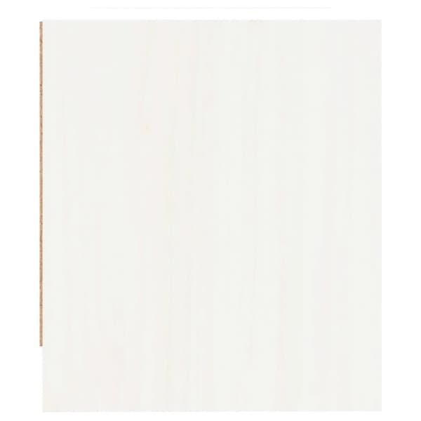 vidaXL Nattbord hvit 40x31x35,5 cm heltre furu