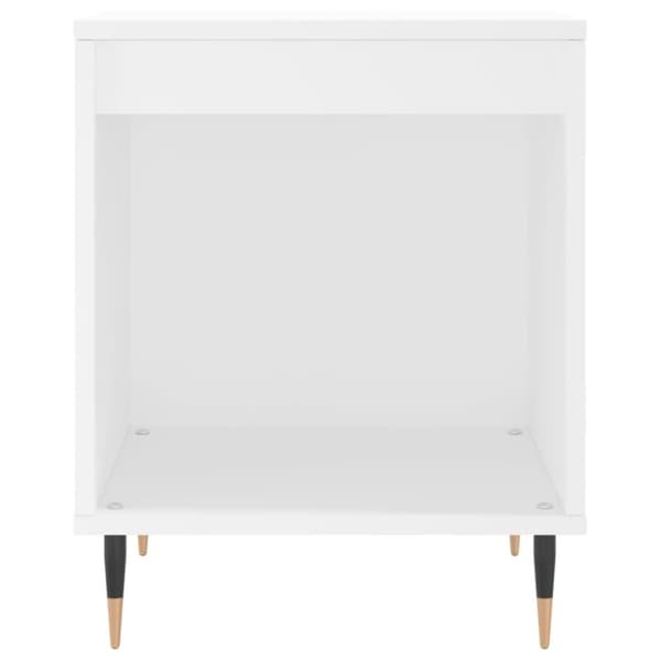 vidaXL Sängbord 2 st vit 40x35x50 cm konstruerat trä