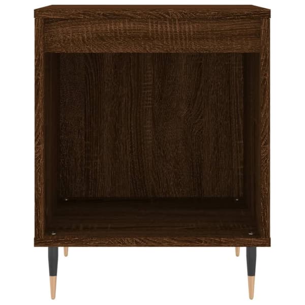 vidaXL sengeborde 2 stk. 40x35x50 cm brun egetræsfarve