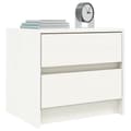 Miniatyrbillede 3 af 11: vidaXL sengeborde 2 stk. 40x31x35,5 cm massivt fyrretræ hvid