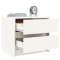 Miniatyrbillede 4 af 11: vidaXL sengeborde 2 stk. 40x31x35,5 cm massivt fyrretræ hvid
