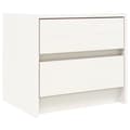 Miniatyrbillede 5 af 11: vidaXL sengeborde 2 stk. 40x31x35,5 cm massivt fyrretræ hvid