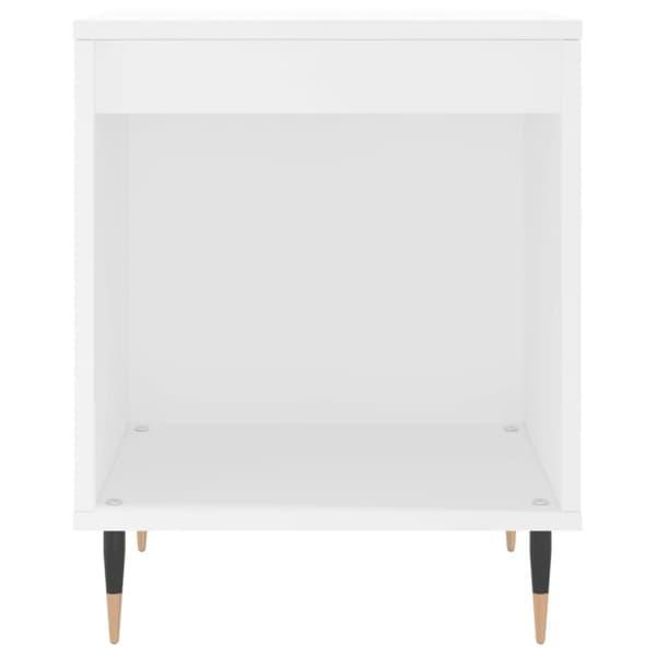 vidaXL Nattbord hvit 40x35x50 cm konstruert tre