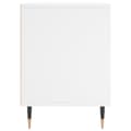 Miniatyrbilde 5 av 10: vidaXL Nattbord hvit 40x35x50 cm konstruert tre