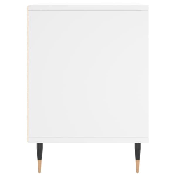 vidaXL Nattbord hvit 40x35x50 cm konstruert tre