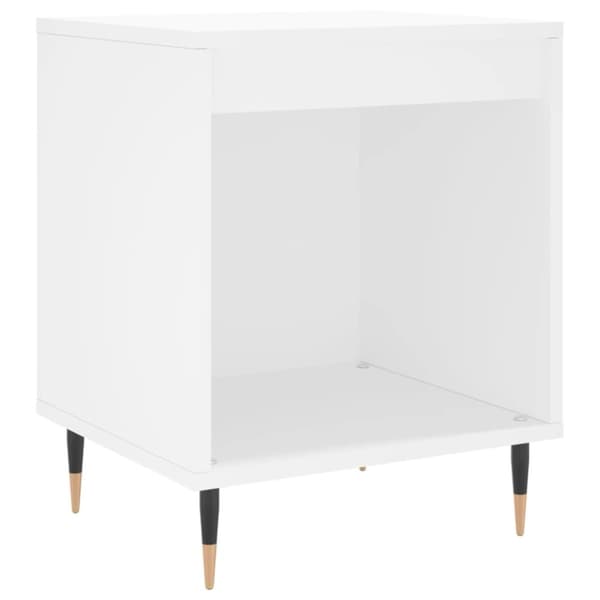 vidaXL Nattbord hvit 40x35x50 cm konstruert tre