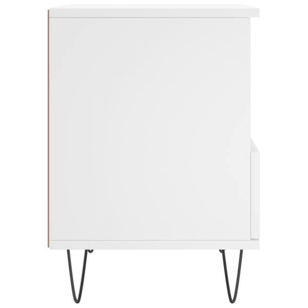 vidaXL Nattbord 2 stk hvit 40x35x50 cm konstruert tre