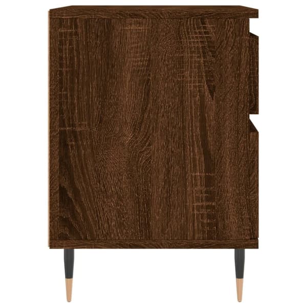 vidaXL Yöpöydät 2 kpl ruskea tammi 40x35x50 cm tekninen puu