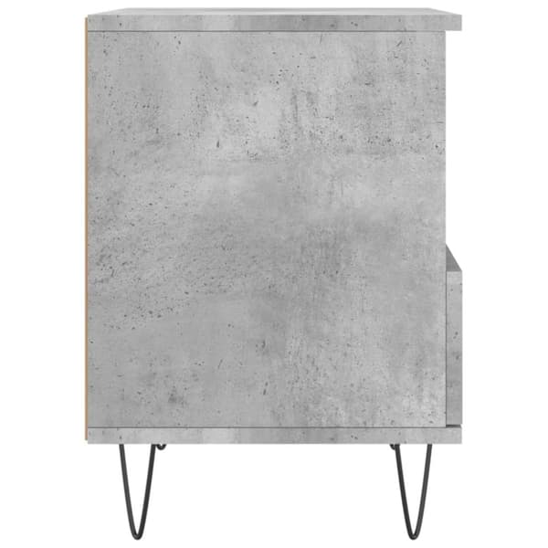 vidaXL sengeborde 2 stk. 40x35x50 cm konstrueret træ betongrå