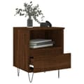 Miniatyrbilde 4 av 11: vidaXL Nattbord 2 stk brun eik 40x35x50 cm konstruert tre
