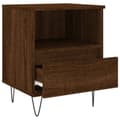 Miniatyrbilde 6 av 11: vidaXL Nattbord 2 stk brun eik 40x35x50 cm konstruert tre